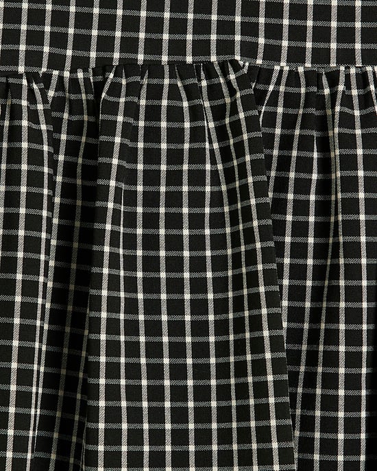 River Island Womens Mini Skirt Black Check Bubble Hem - Image 4