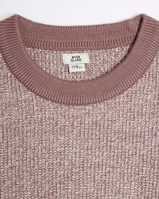 River Island Boys Jumper Pink Speckled - Image 4