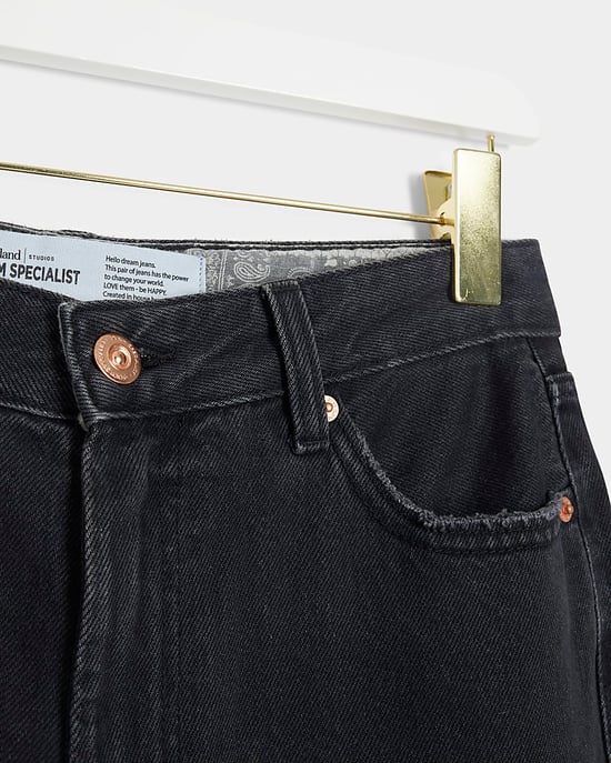 River Island Womens Straight Jeans Black Relaxed - Image 4