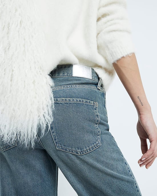 River Island Womens Straight Jeans Blue Relaxed - Image 3