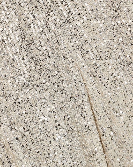 River Island Womens Bermuda Shorts Silver Sequin - Image 5