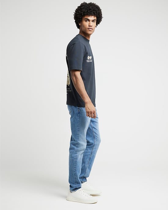 River Island Mens Slim Fit Jeans Blue - Image 2