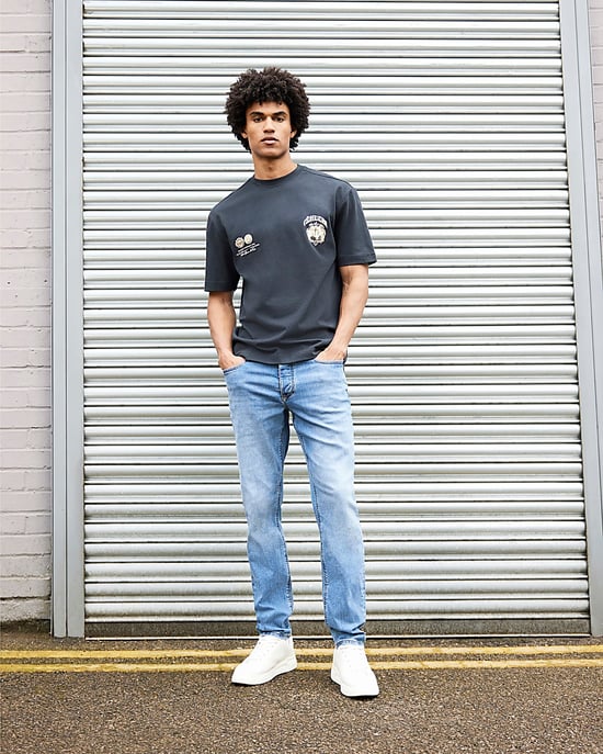 River Island Mens Slim Fit Jeans Blue - Image 5