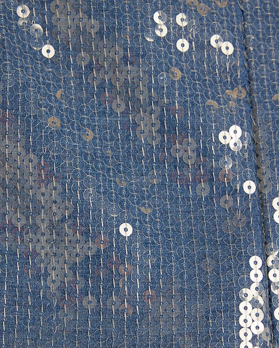River Island Womens Shorts Petite Blue Sequin - Image 4