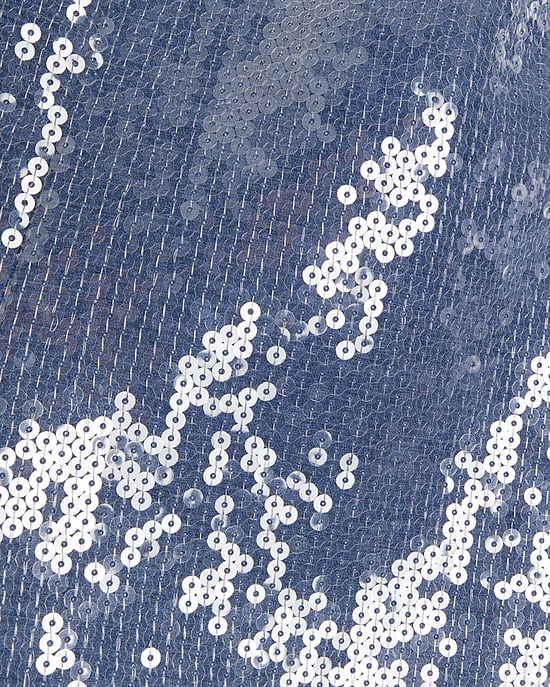 River Island Womens Shorts Blue Sequin - Image 4