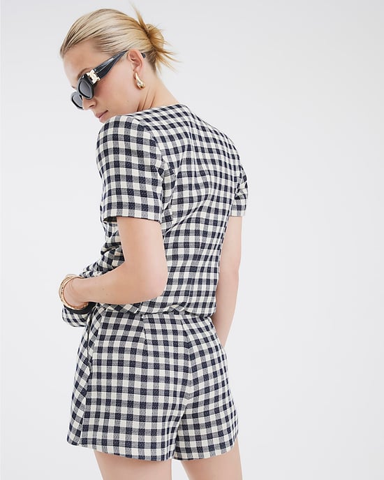 River Island Womens Flare Shorts Black Gingham - Image 4
