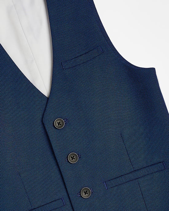 River Island Boys Suit Waistcoat Blue - Image 2