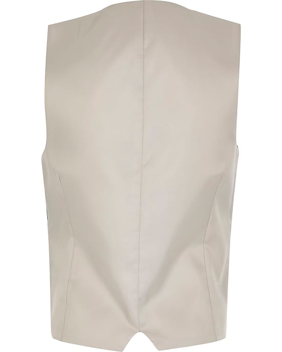 River Island Boys Waistcoat Navy Button Up - Image 2