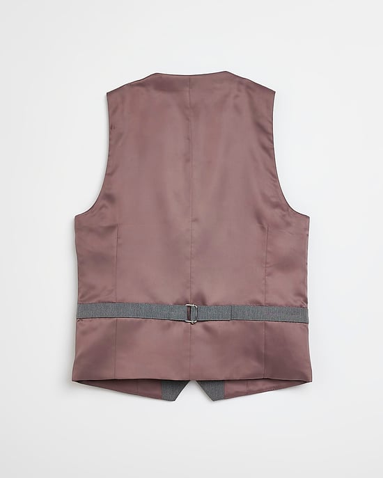 River Island Boys Suit Waistcoat Grey - Image 2