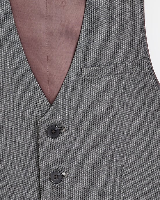 River Island Boys Suit Waistcoat Grey - Image 3