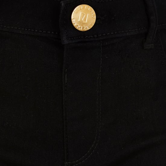 River Island Girls Jeggings Black Molly Mid Rise - Image 3