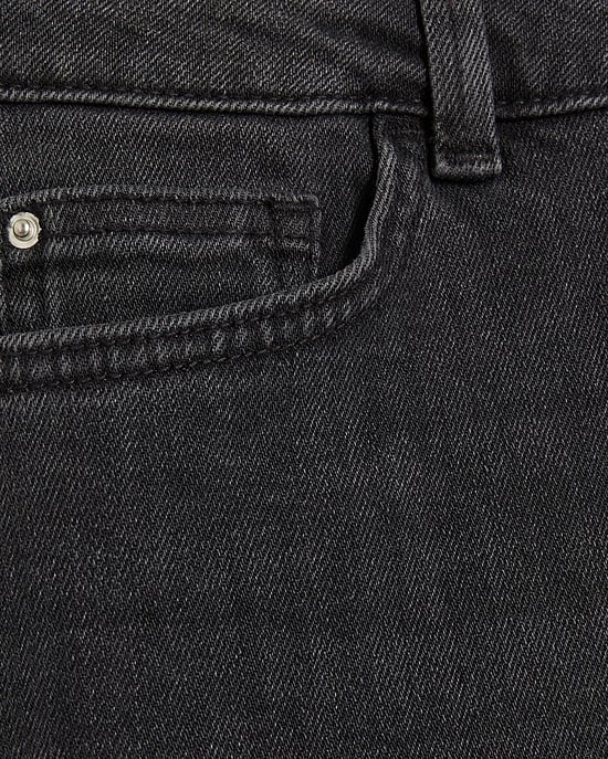 River Island Womens Bootcut Jeans Black Double Waistband - Image 4