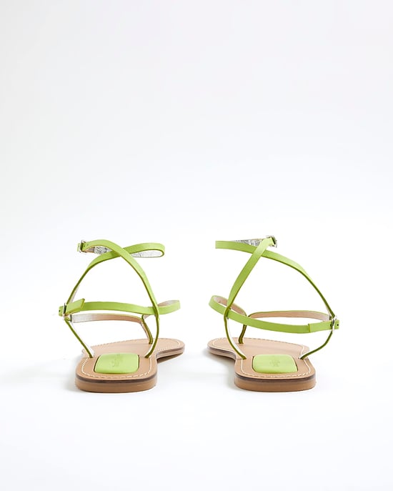 River Island Womens Thong Sandals Lime Toe - Image 2