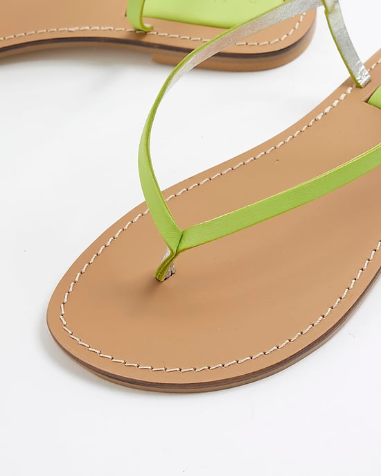 River Island Womens Thong Sandals Lime Toe - Image 3