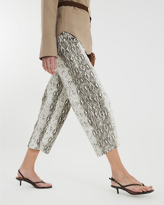 River Island Womens Culottes Brown Denim Snake High Rise - Image 2