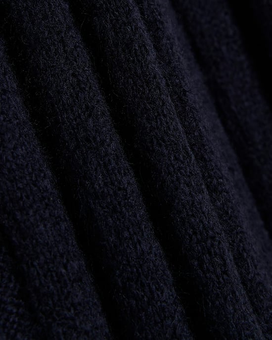 River Island Womens Flared Trousers Navy Ribbed - Image 4