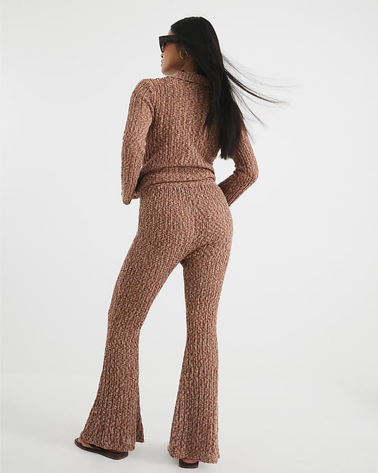River Island Womens Flared Trousers Petite Brown - Image 3