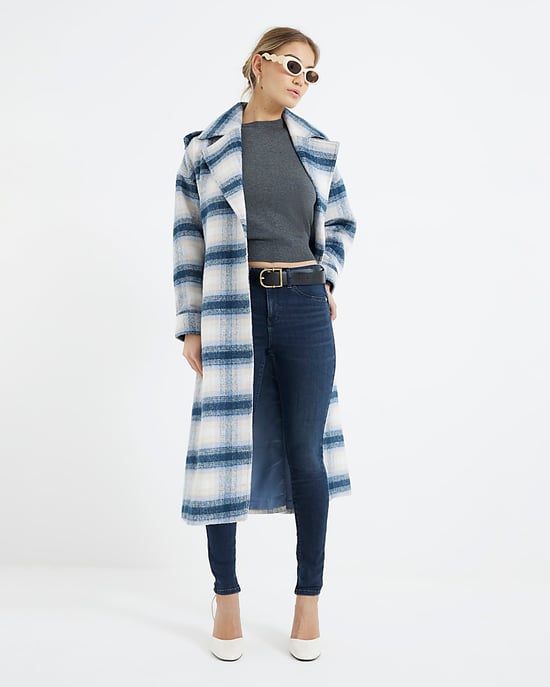 River Island Womens Skinny Jeans Indigo Mid Rise Molly Sculpted - Image 1