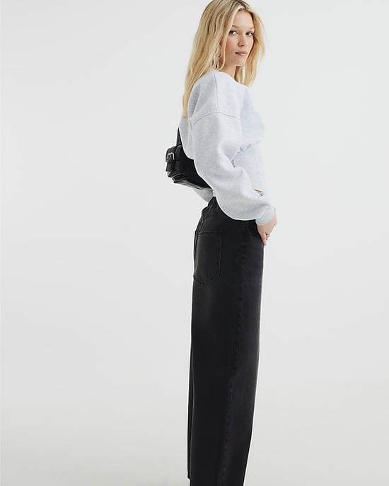River Island Womens Barrel Jeans Black Elasticated Waist - Image 3