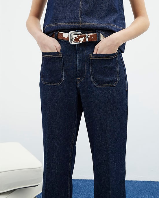 River Island Womens Wide Leg Jeans Indigo High Waisted Pocket - Image 2