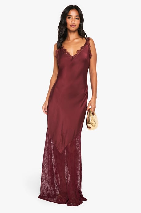 Petite Lace Hem Slip Dress - Image 1