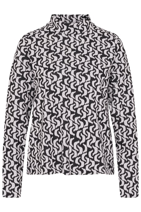 Bugatti Damen Shirt met lange mouwen en grafische patronen - Image 3