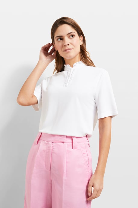 Bugatti Damen T-Shirt mit Rüschendetails - Image 1