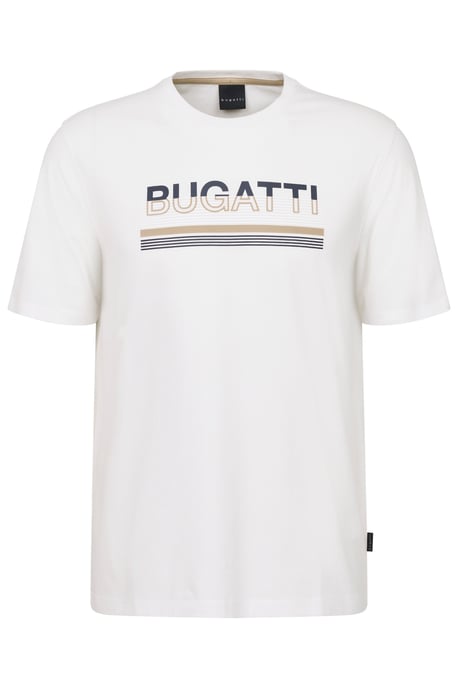 Bugatti Herren T-shirt met rubberen logo-opdruk - Image 3
