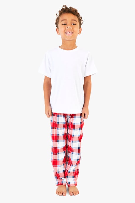 Kids Mini Me Matching Check Family Pjs - Image 3