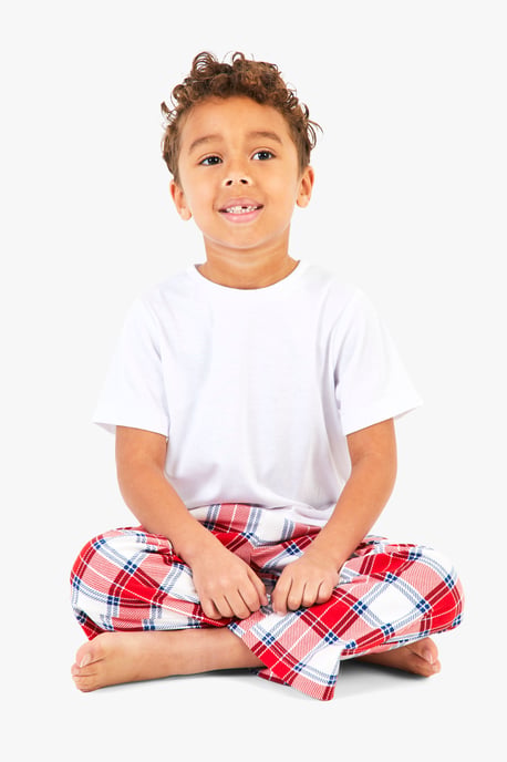 Kids Mini Me Matching Check Family Pjs - Image 4