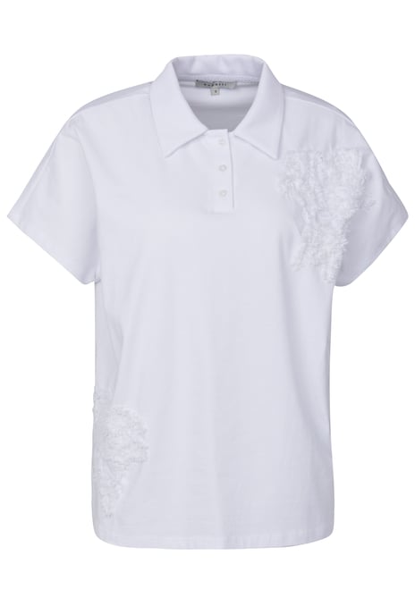 Bugatti Damen Poloshirt met applicaties - Image 3