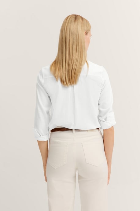 Bugatti Damen Overhemd blouse in katoen-linnen mix - Image 2