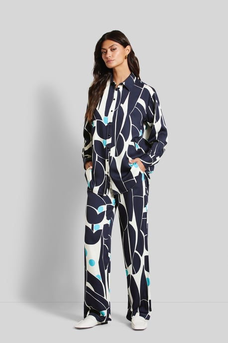 Bugatti Damen Overhemdblouse van vloeiend materiaal - Image 4