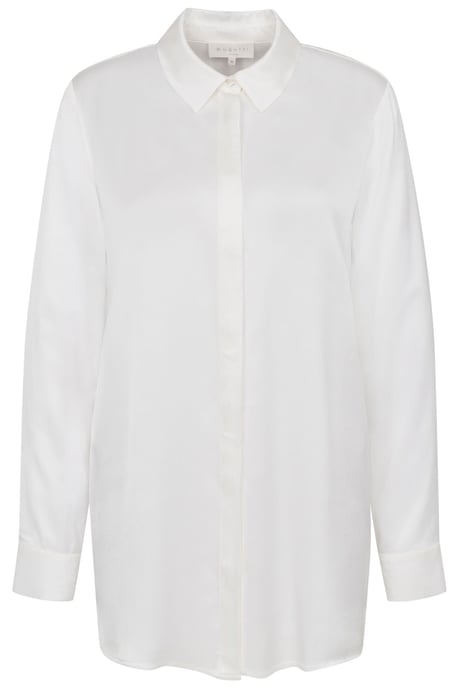 Bugatti Damen Overhemdblouse met afgeronde zoom - Image 3