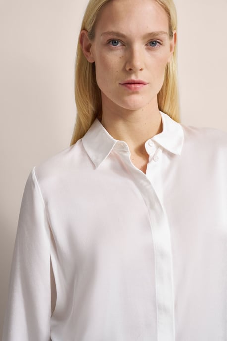Bugatti Damen Overhemdblouse met afgeronde zoom - Image 5