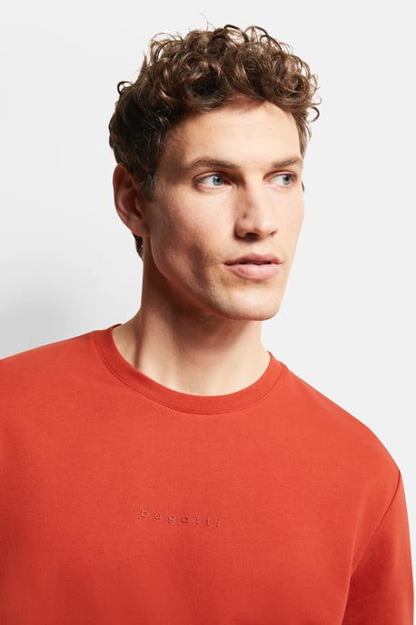 Bugatti Herren T-Shirt mit dezentem bugatti-Print - Image 4