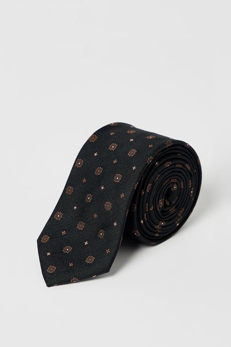 Black Foulard Tie - Image 1