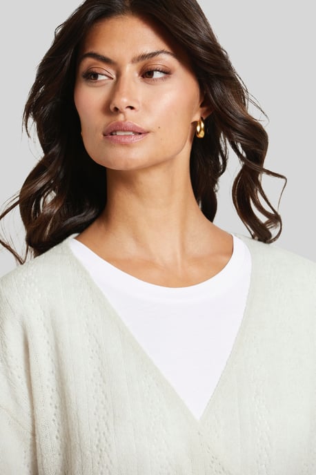 Bugatti Damen Wickelpullover ultra leicht - Image 4