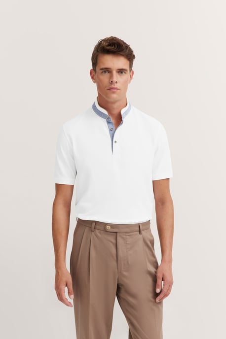 Bugatti Herren Polo met opstaande kraag - Image 1