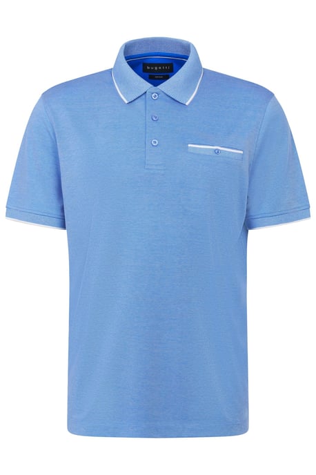 Bugatti Herren Polo met discrete contraststrepen - Image 3