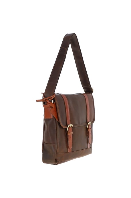 Vintage Oily Leather Messenger Bag - Image 4