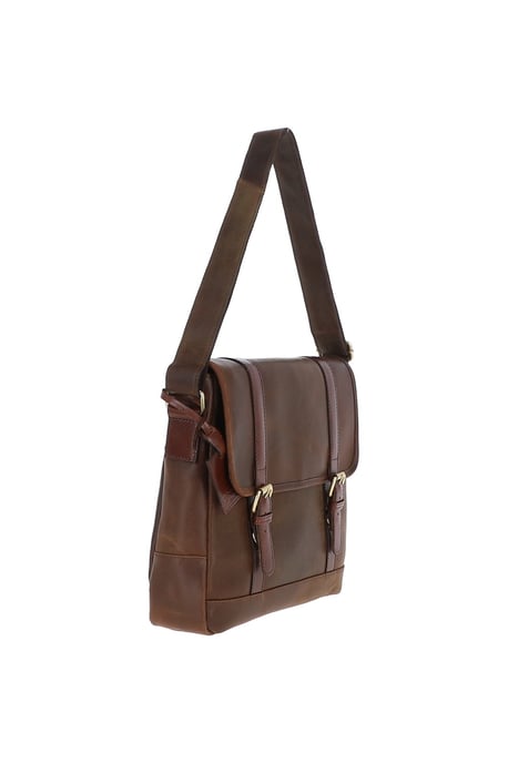 Vintage Oily Leather Messenger Bag - Image 4