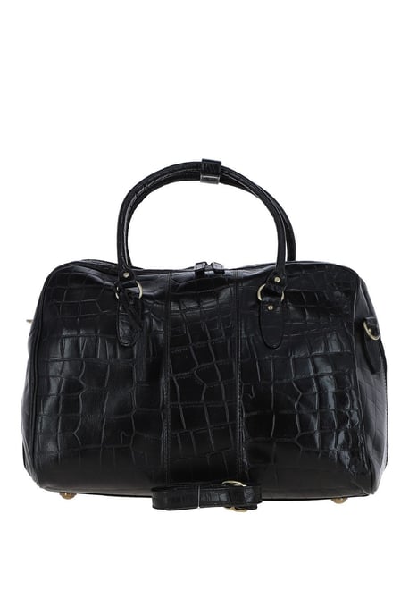 'Dante' Medium Weekend Real Leather Holdall - Image 1