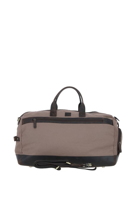 Exquisite Real Leather X Canvas Holdall - Image 1