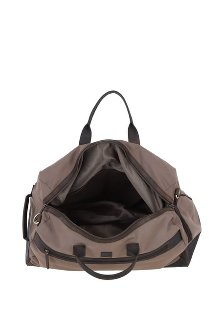 Exquisite Real Leather X Canvas Holdall - Image 2