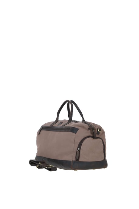 Exquisite Real Leather X Canvas Holdall - Image 3