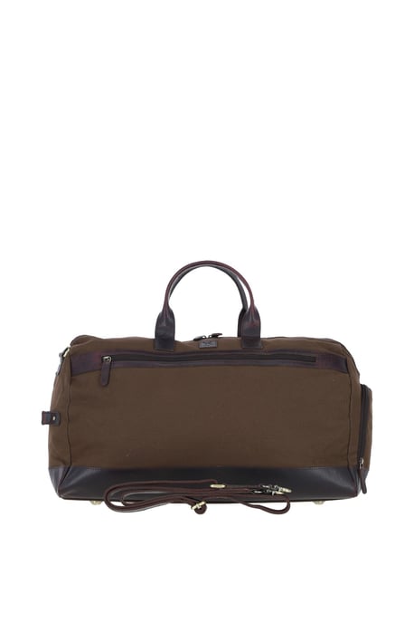 Exquisite Real Leather X Canvas Holdall - Image 1
