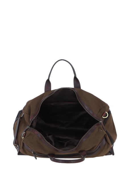 Exquisite Real Leather X Canvas Holdall - Image 2