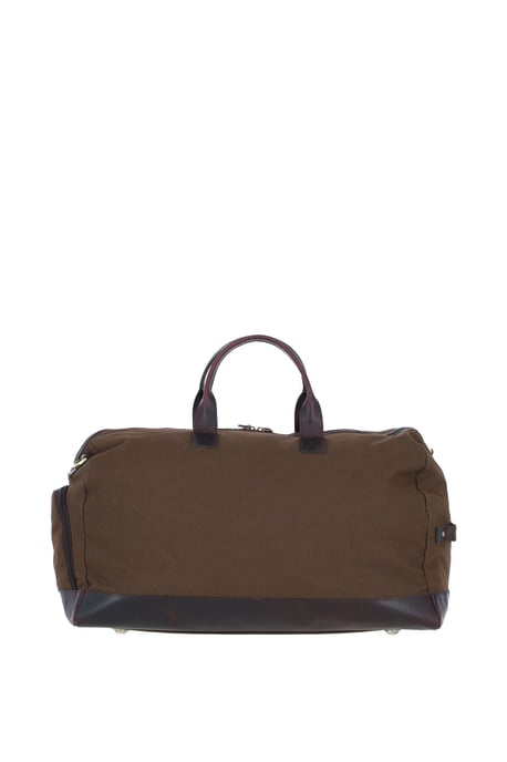 Exquisite Real Leather X Canvas Holdall - Image 4