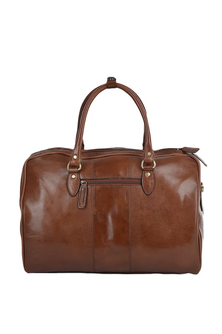 'Dante' Medium Weekend Real Leather Holdall - Image 3